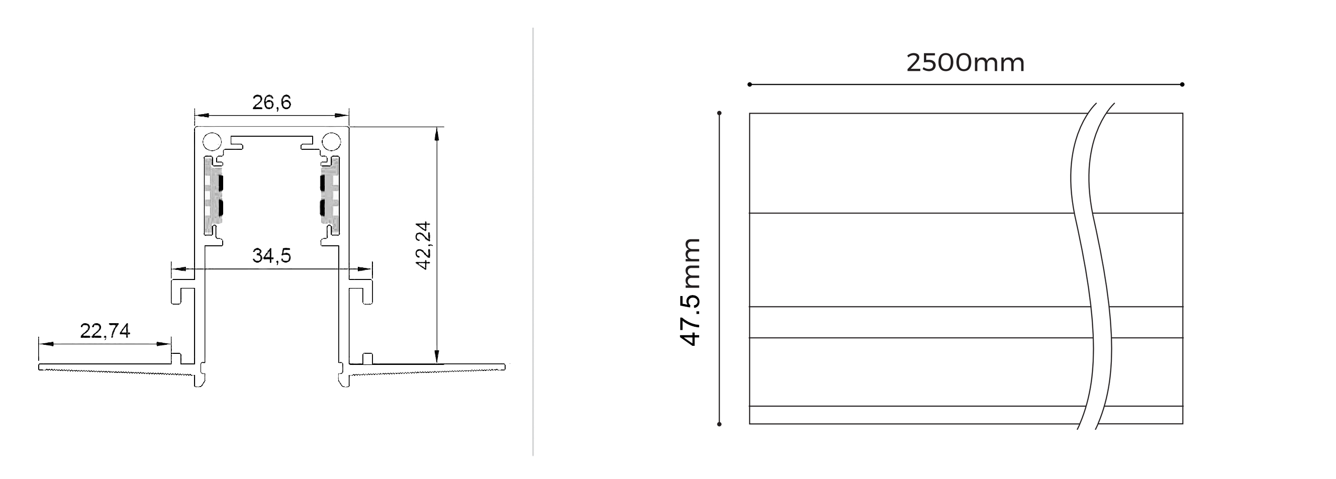 Recess Patform Railing SPECIFICATIONS